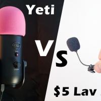 Blue Yeti vs. $5 LAV Mic